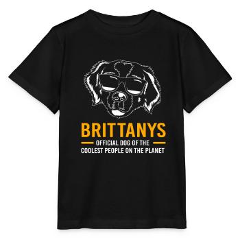 Brittany Dog Brittany Dog - Stanley/Stella MINI CREATOR Kids’ T-Shirt - black - Front - Mikhail (115cm)