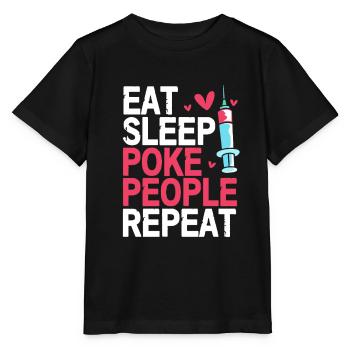 Phlebotomist Pflege Pfleger Pflegerin Blutentnahme - Stanley/Stella Kinder T-Shirt MINI CREATOR  - Schwarz - Vorne - Mikhail (115cm)