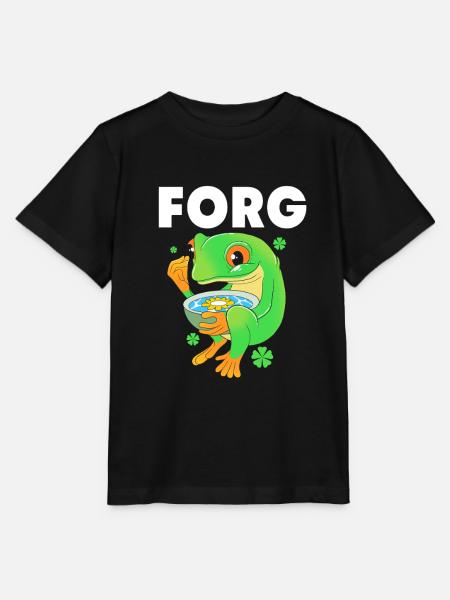 Laubfrosch Frosch - Stanley/Stella Kinder T-Shirt MINI CREATOR  - Schwarz
