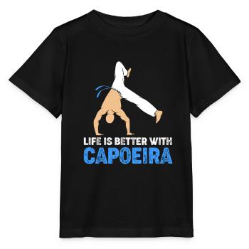 Capoeira - Stanley/Stella MINI CREATOR Kids’ T-Shirt - black - Front - Mikhail (115cm)