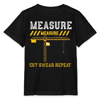 Mesure Mesure Coupe Jurer Répéter - T-shirt bio MINI CREATOR Stanley/Stella Enfant - noir - Devant - Mikhail (115cm)