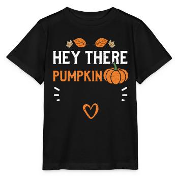 Hey There Pumpkin - Pumpkin - Stanley/Stella MINI CREATOR Kids’ T-Shirt - black - Front - Mikhail (115cm)