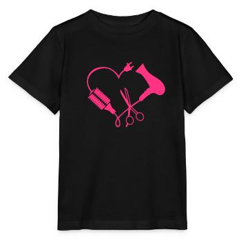 hair stylist - Stanley/Stella MINI CREATOR Kids’ T-Shirt - black - Front - Mikhail (115cm)
