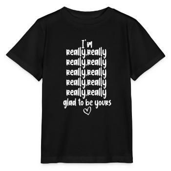 Boyfriend boyfriend girlfriend relationship gift - Stanley/Stella MINI CREATOR Kids’ T-Shirt - black - Front - Mikhail (115cm)