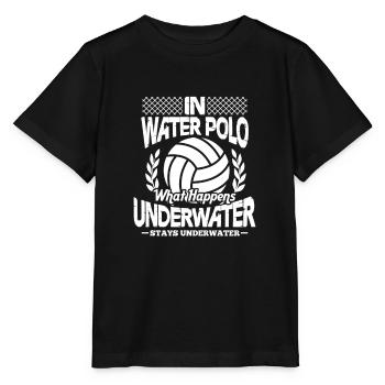 Water polo - T-shirt bio MINI CREATOR Stanley/Stella Enfant - noir - Devant - Mikhail (115cm)