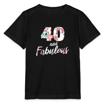40. Geburtstag - Stanley/Stella Kinder T-Shirt MINI CREATOR  - Schwarz - Vorne - Mikhail (115cm)