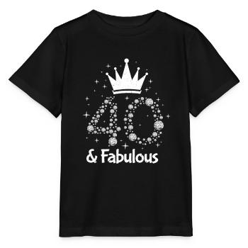 40th birthday - Stanley/Stella MINI CREATOR Kids’ T-Shirt - black - Front - Mikhail (115cm)