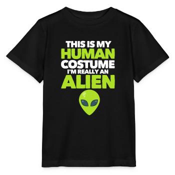 Alien - Stanley/Stella Kinder T-Shirt MINI CREATOR  - Schwarz - Vorne - Mikhail (115cm)