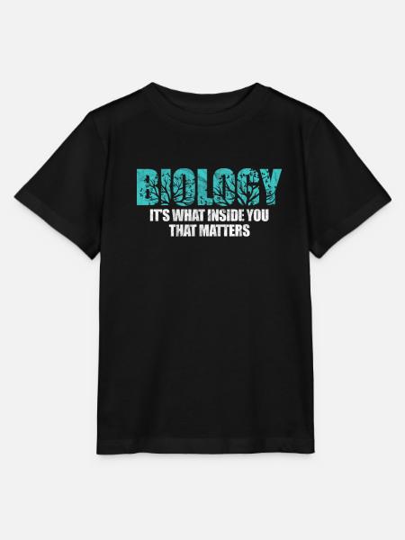 Biologie science biologiste laboratoire bio cadeau - Stanley/Stella T-shirt MINI CREATOR til børn - sort