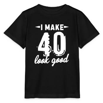 40e anniversaire 40 ans 1970 quarante cadeau - T-shirt bio MINI CREATOR Stanley/Stella Enfant - noir - Devant - Mikhail (115cm)