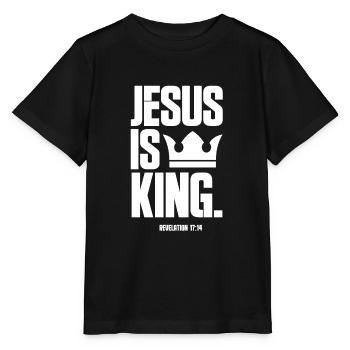 Jésus - T-shirt bio MINI CREATOR Stanley/Stella Enfant - noir - Devant - Mikhail (115cm)