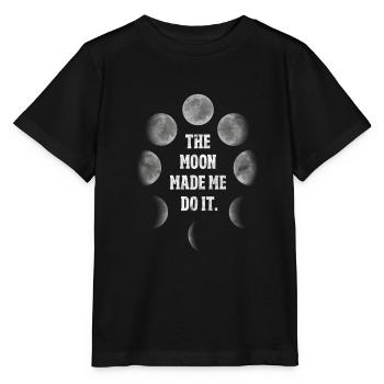 moon - Stanley/Stella MINI CREATOR Kids’ T-Shirt - black - Front - Mikhail (115cm)