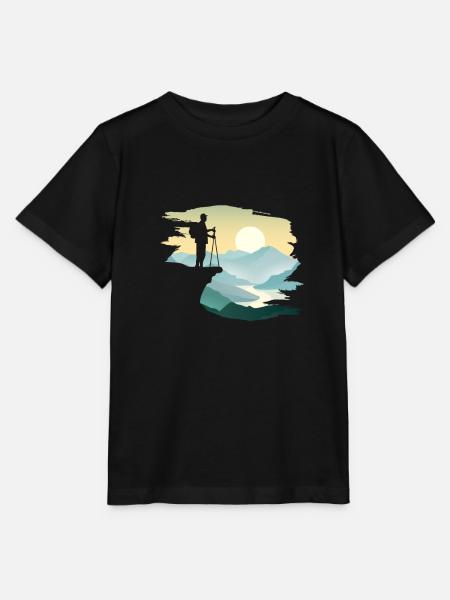 Wandern - Stanley/Stella Kinder T-Shirt MINI CREATOR - Schwarz