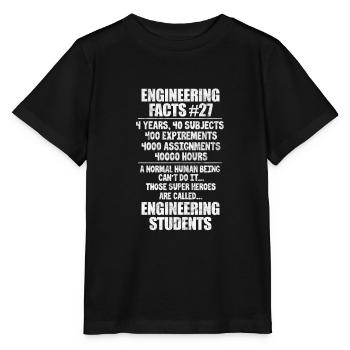 Ingénieur ingénieur technicien génie civil cadeau - T-shirt bio MINI CREATOR Stanley/Stella Enfant - noir - Devant - Mikhail (115cm)