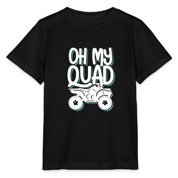 Quad - Stanley/Stella MINI CREATOR Kids’ T-Shirt - black - Front - Mikhail (115cm)