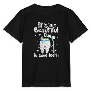Zahnarzt - Stanley/Stella Kinder T-Shirt MINI CREATOR  - Schwarz - Vorne - Mikhail (115cm)