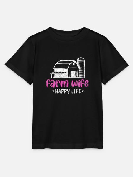 Landwirt Ehefrau - Stanley/Stella Kinder T-Shirt MINI CREATOR - Schwarz