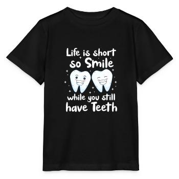 Dentiste Dentiste Dentiste Dentist Dents Cadeau - T-shirt bio MINI CREATOR Stanley/Stella Enfant - noir - Devant - Mikhail (115cm)