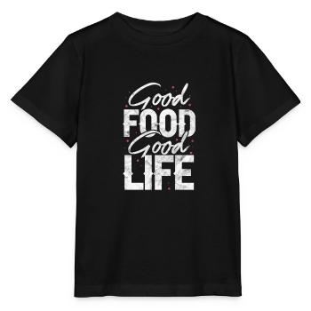 Cuisinier - T-shirt bio MINI CREATOR Stanley/Stella Enfant - noir - Devant - Mikhail (115cm)
