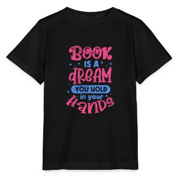 Lire - T-shirt bio MINI CREATOR Stanley/Stella Enfant - noir - Devant - Mikhail (115cm)