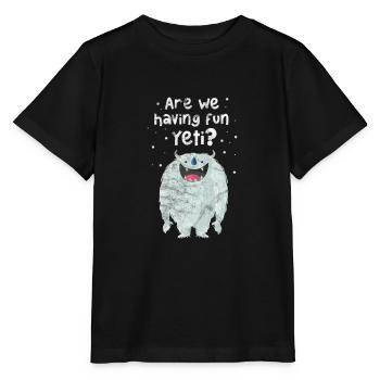 Yeti - Stanley/Stella Kinder T-Shirt MINI CREATOR  - Schwarz - Vorne - Mikhail (115cm)