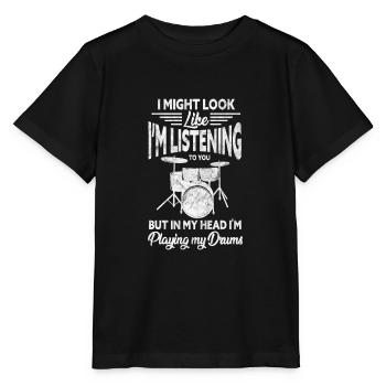 Percussion - Stanley/Stella MINI CREATOR Kids’ T-Shirt - black - Front - Mikhail (115cm)