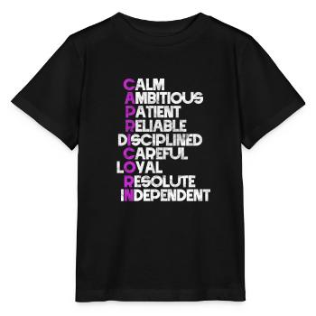 Zodiac sign Capricorn - Stanley/Stella MINI CREATOR Kids’ T-Shirt - black - Front - Mikhail (115cm)