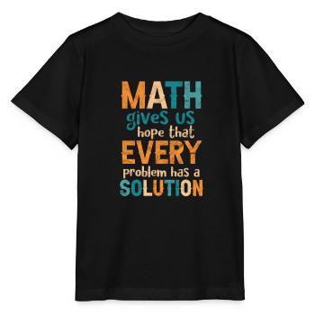 Math Teacher Math Math Teacher Gift - Stanley/Stella MINI CREATOR Kids’ T-Shirt - black - Front - Mikhail (115cm)