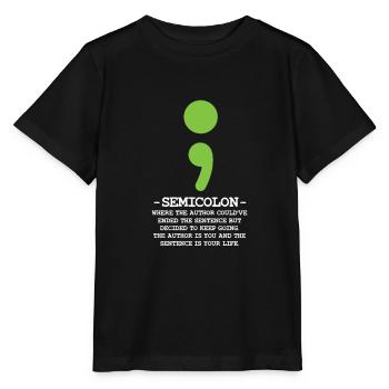 Santé mentale - T-shirt bio MINI CREATOR Stanley/Stella Enfant - noir - Devant - Mikhail (115cm)