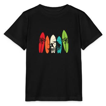 Surfen Surfer Meer Surfbrett Surfergirl Geschenk - Stanley/Stella Kinder T-Shirt MINI CREATOR  - Schwarz - Vorne - Mikhail (115cm)