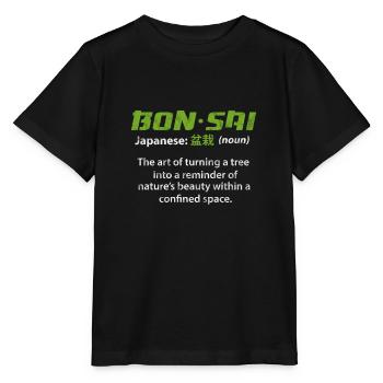 Bonsai - Stanley/Stella MINI CREATOR Kids’ T-Shirt - black - Front - Mikhail (115cm)