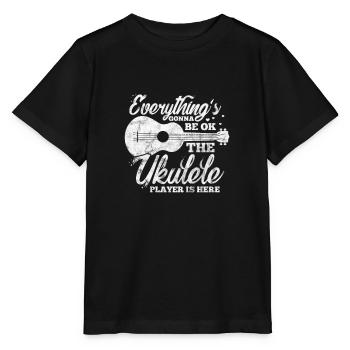 Ukulele - Stanley/Stella MINI CREATOR Kids’ T-Shirt - black - Front - Mikhail (115cm)