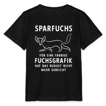 Sparfuchs Budget I Geizhals Geiz Schwaben Geld - Stanley/Stella Kinder T-Shirt MINI CREATOR  - Schwarz - Vorne - Mikhail (115cm)