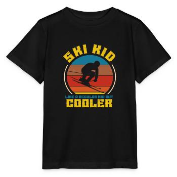 Ski child - Stanley/Stella MINI CREATOR Kids’ T-Shirt - black - Front - Mikhail (115cm)