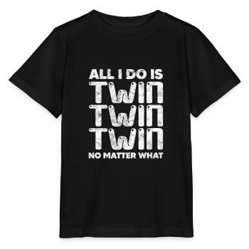 Zwillinge - Stanley/Stella Kinder T-Shirt MINI CREATOR  - Schwarz - Vorne - Mikhail (115cm)