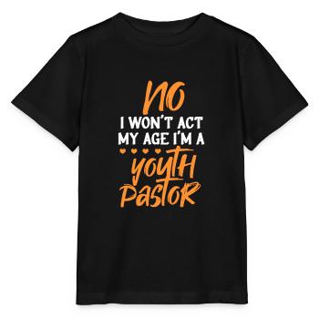 Pastor Parrer Priest Religion Church Gift - Stanley/Stella MINI CREATOR Kids’ T-Shirt - black - Front - Mikhail (115cm)