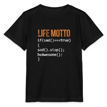 Software developer - Stanley/Stella MINI CREATOR Kids’ T-Shirt - black - Front - Mikhail (115cm)