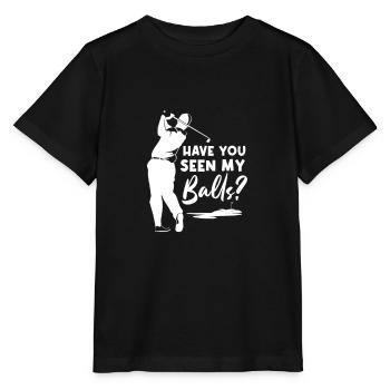 Golf Golfer Golf Club Golf Ball Cadeau - T-shirt bio MINI CREATOR Stanley/Stella Enfant - noir - Devant - Mikhail (115cm)