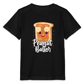 Erdnussbutter Erdnuss Butter Erdnüsse Geschenk - Stanley/Stella Kinder T-Shirt MINI CREATOR  - Schwarz - Vorne - Mikhail (115cm)