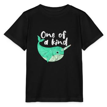 Narwal - Stanley/Stella Kinder T-Shirt MINI CREATOR  - Schwarz - Vorne - Mikhail (115cm)
