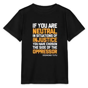 Human rights - Stanley/Stella MINI CREATOR Kids’ T-Shirt - black - Front - Mikhail (115cm)