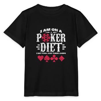 Poker - Stanley/Stella Kinder T-Shirt MINI CREATOR  - Schwarz - Vorne - Mikhail (115cm)