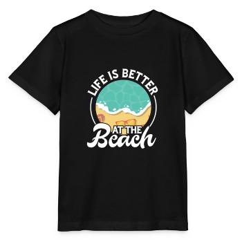 Plage - T-shirt bio MINI CREATOR Stanley/Stella Enfant - noir - Devant - Mikhail (115cm)