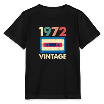 1972 - Stanley/Stella Kinder T-Shirt MINI CREATOR  - Schwarz - Vorne - Mikhail (115cm)
