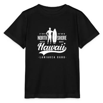 Hawaï - T-shirt bio MINI CREATOR Stanley/Stella Enfant - noir - Devant - Mikhail (115cm)