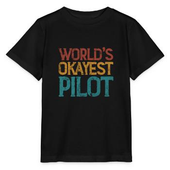 Pilot - Stanley/Stella MINI CREATOR Kids’ T-Shirt - black - Front - Mikhail (115cm)