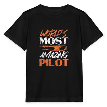 Pilot - Stanley/Stella MINI CREATOR Kids’ T-Shirt - black - Front - Mikhail (115cm)