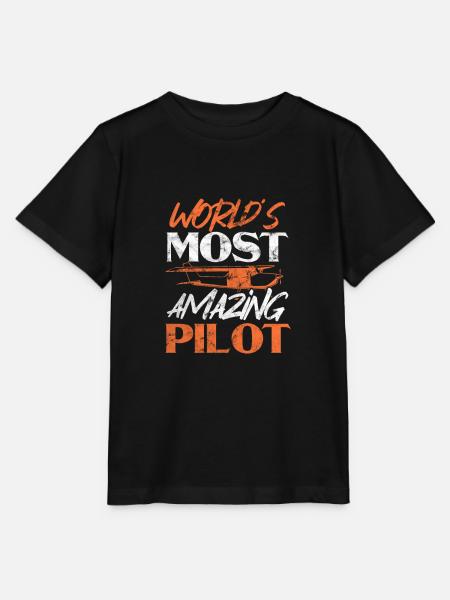 Pilot - Stanley/Stella Kinder T-Shirt MINI CREATOR - Schwarz