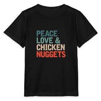 Huhn Geflügel Chicken Nuggets Geschenk - Stanley/Stella Kinder T-Shirt MINI CREATOR  - Schwarz - Vorne - Mikhail (115cm)