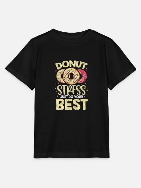 Donut - Stanley/Stella Kinder T-Shirt MINI CREATOR  - Schwarz